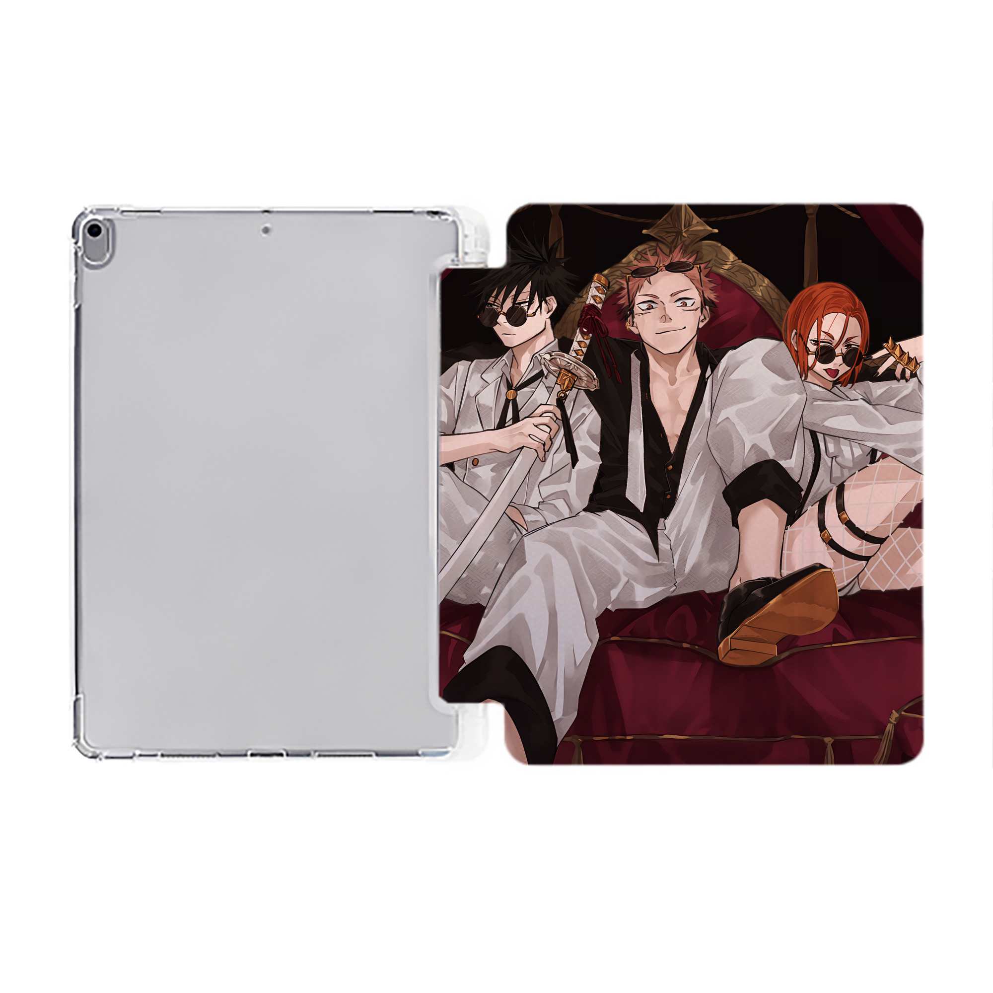 （画像用） SPY×FAMILY间谍家家酒 IPad ケース ペン収納付き 三つ折りスタンド PUレザー×シリコン 対応機種9.5/10.5/10.9インチ